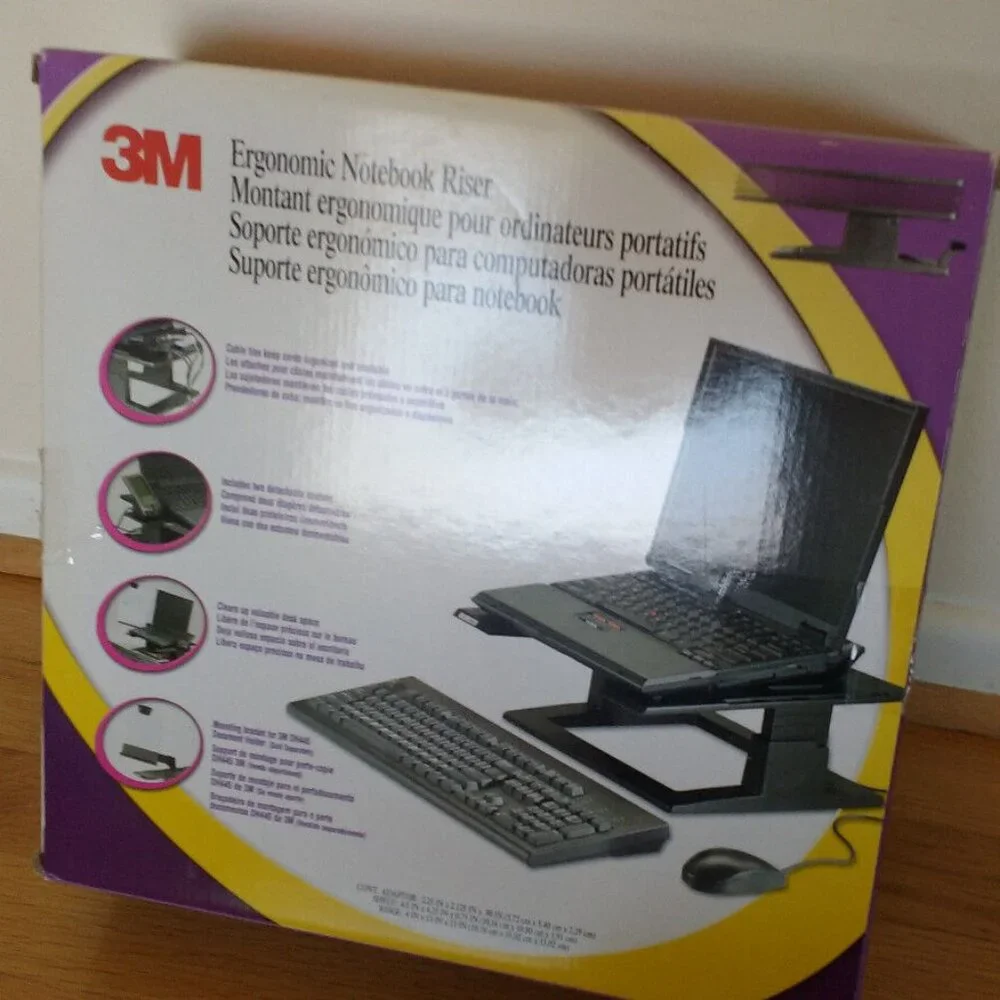 3 M Ergonomic Notebook Riser LX500 Laptop Stand like New